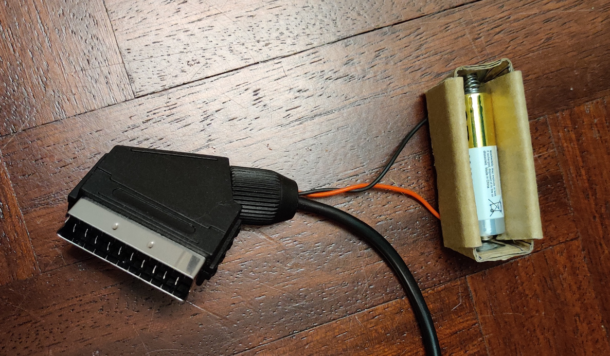 Atari ST SCART cable battery fix