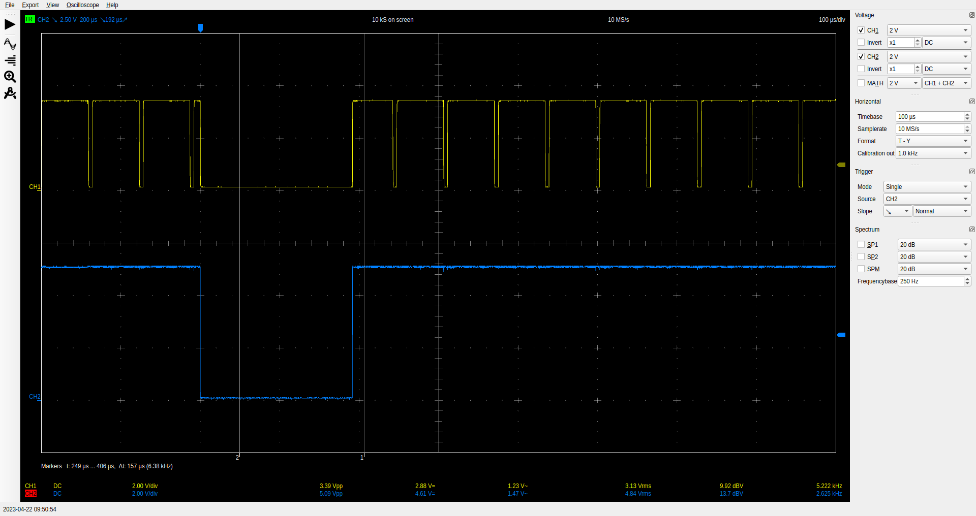 Atari ST original C-Sync and V-Sync signals