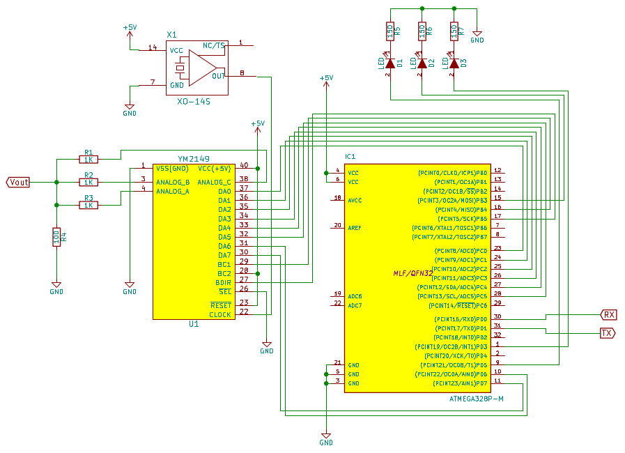 YM2149 schematic V2